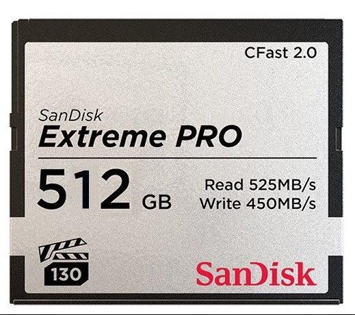 512GB CFast 2.0 ARRI Edition Memory Card 525/450MB/s